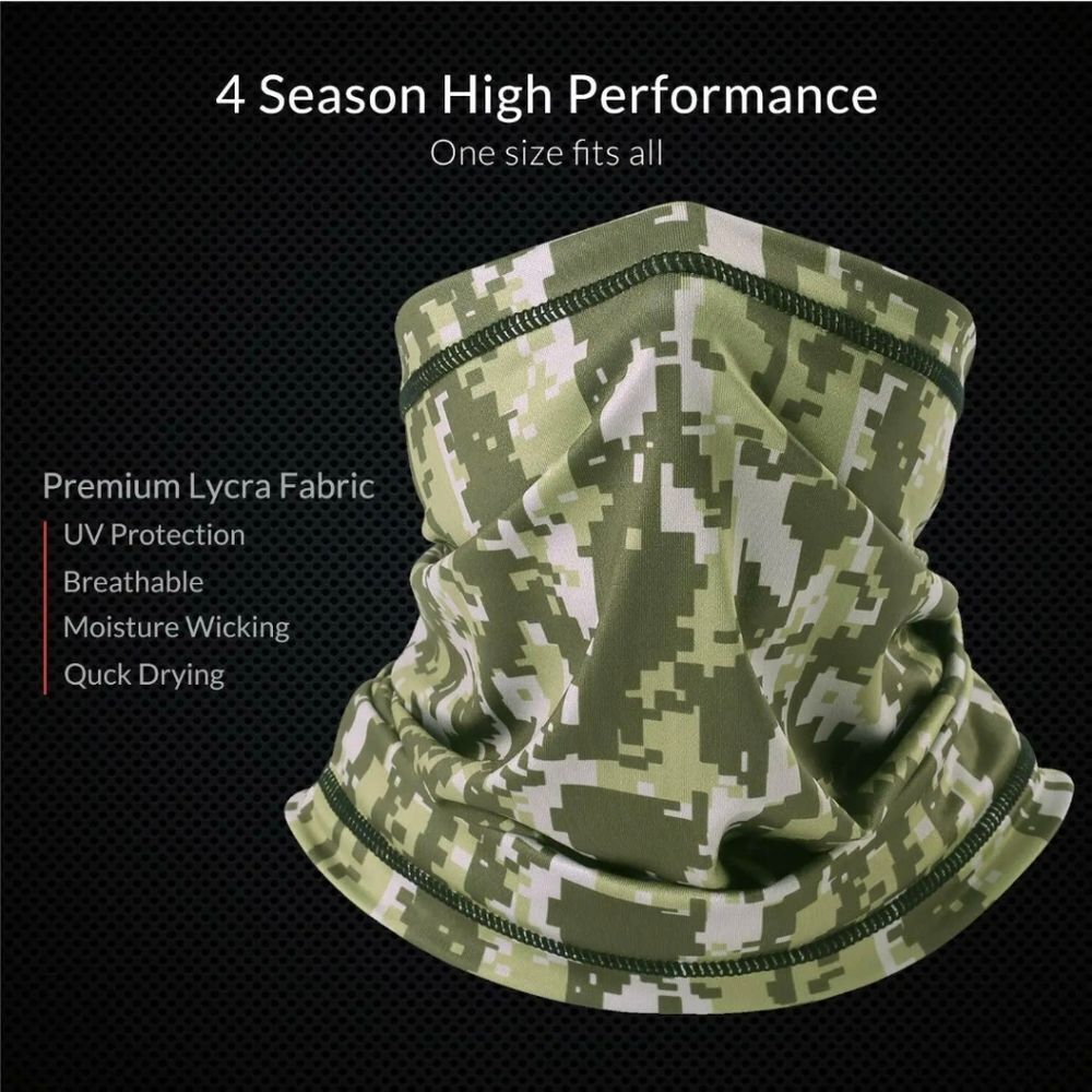 Summer Camo Bandana Neck Gaiter Outdoor CS Balaclava Headwear Tube Scarf US FAST